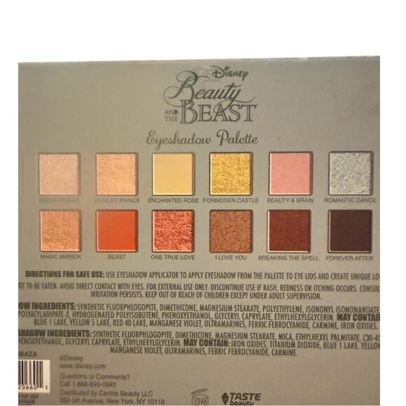 NEW AND SEALED! Disney Belle Floral Eyeshadow Palette - Gold edged- - Picture 6 of 7